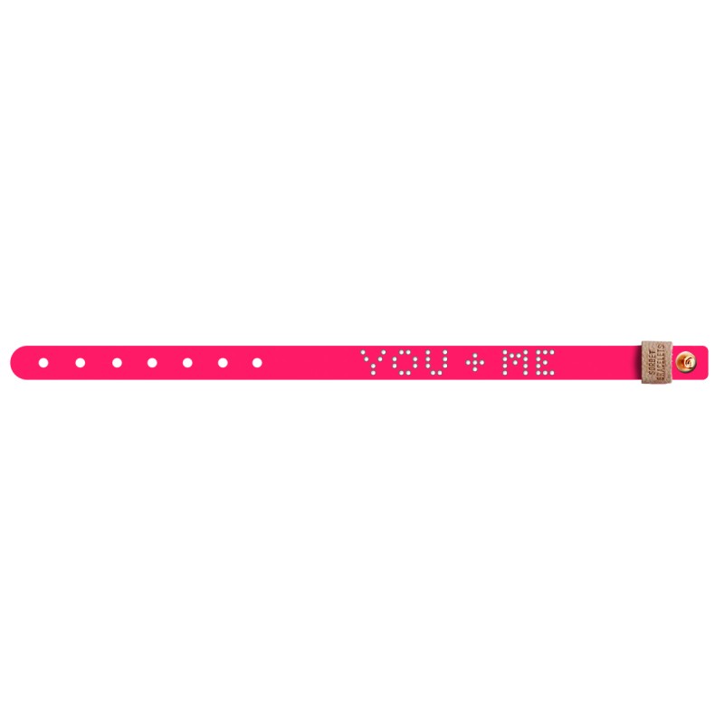 Armband Leather Collection - Neon/Pink - YOU+ME