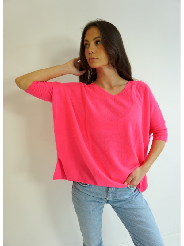 Pullover Kate rose fluo