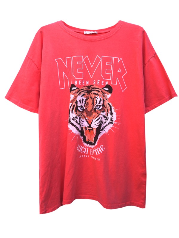 Shirt Never coral