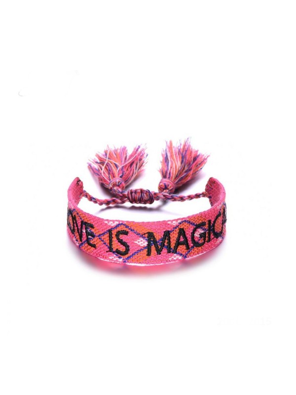 Armband LOVE IS MAGICAL pink